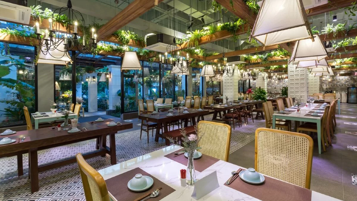 Nhà hàng với không gian mở
