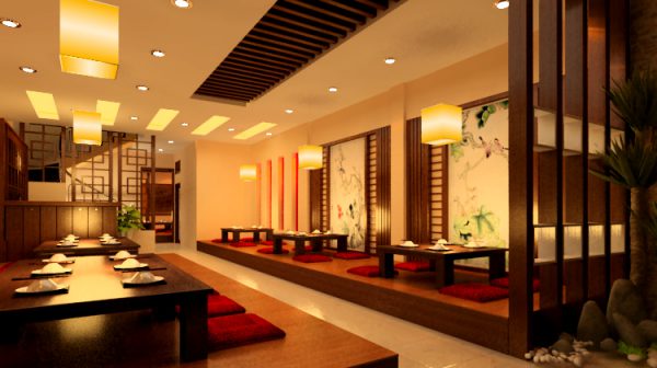 Nhà hàng với phong cách truyền thống