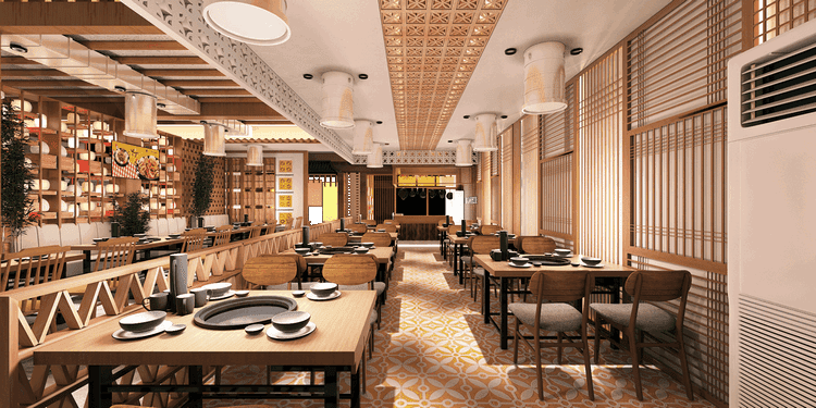 Vật liệu nội thất nhà hàng