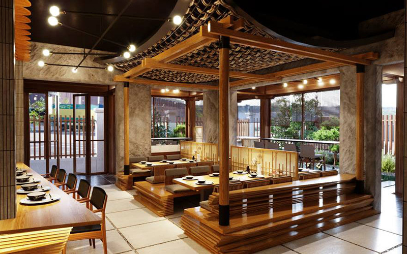 Góc view nhà hàng Nhật