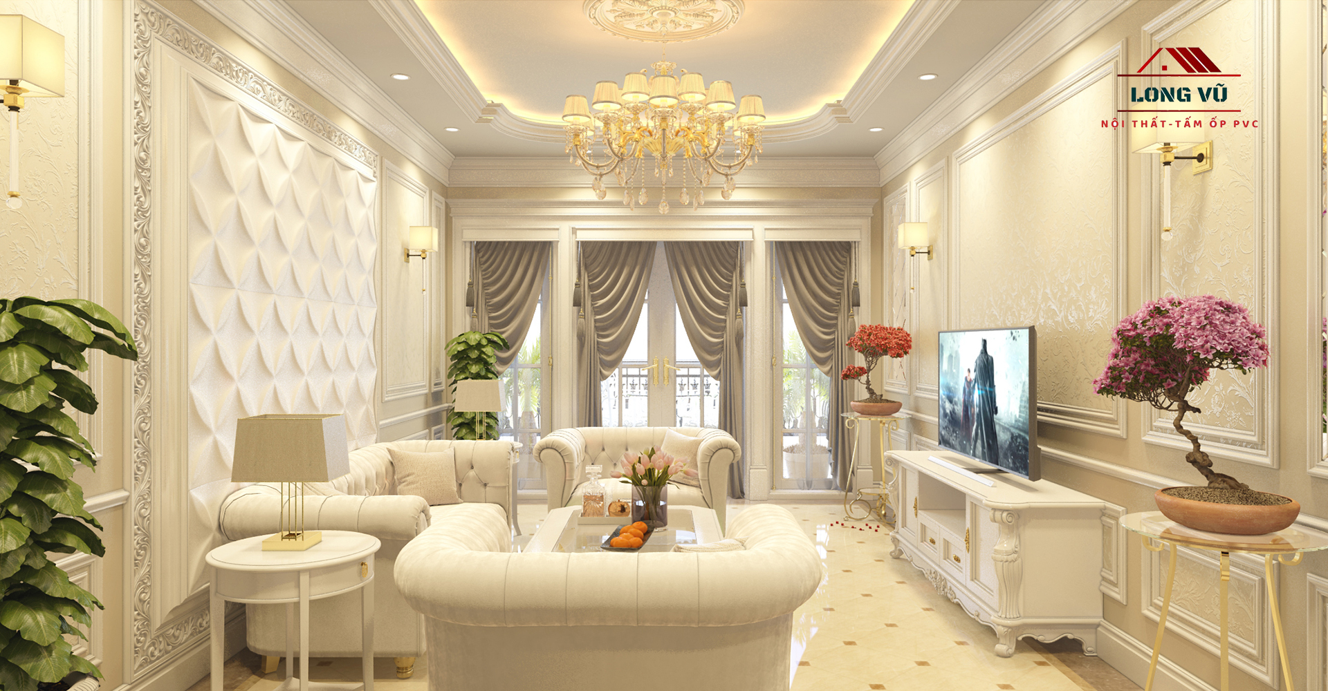 Phong cách thiết kế nội thất tân cổ điển