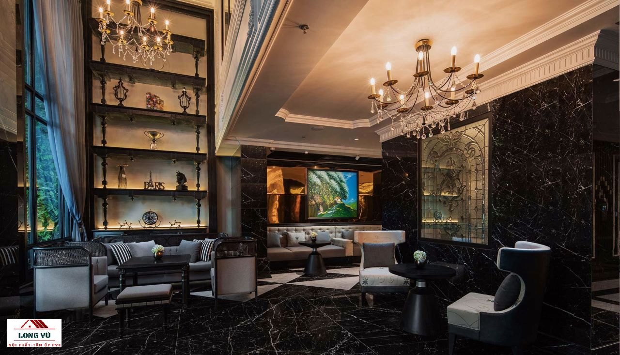 Thiết kế và thi công nội thất karaoke mang phong cách cổ điển tại Ứng Hòa Phòng karaoke mang phong cách cổ điển