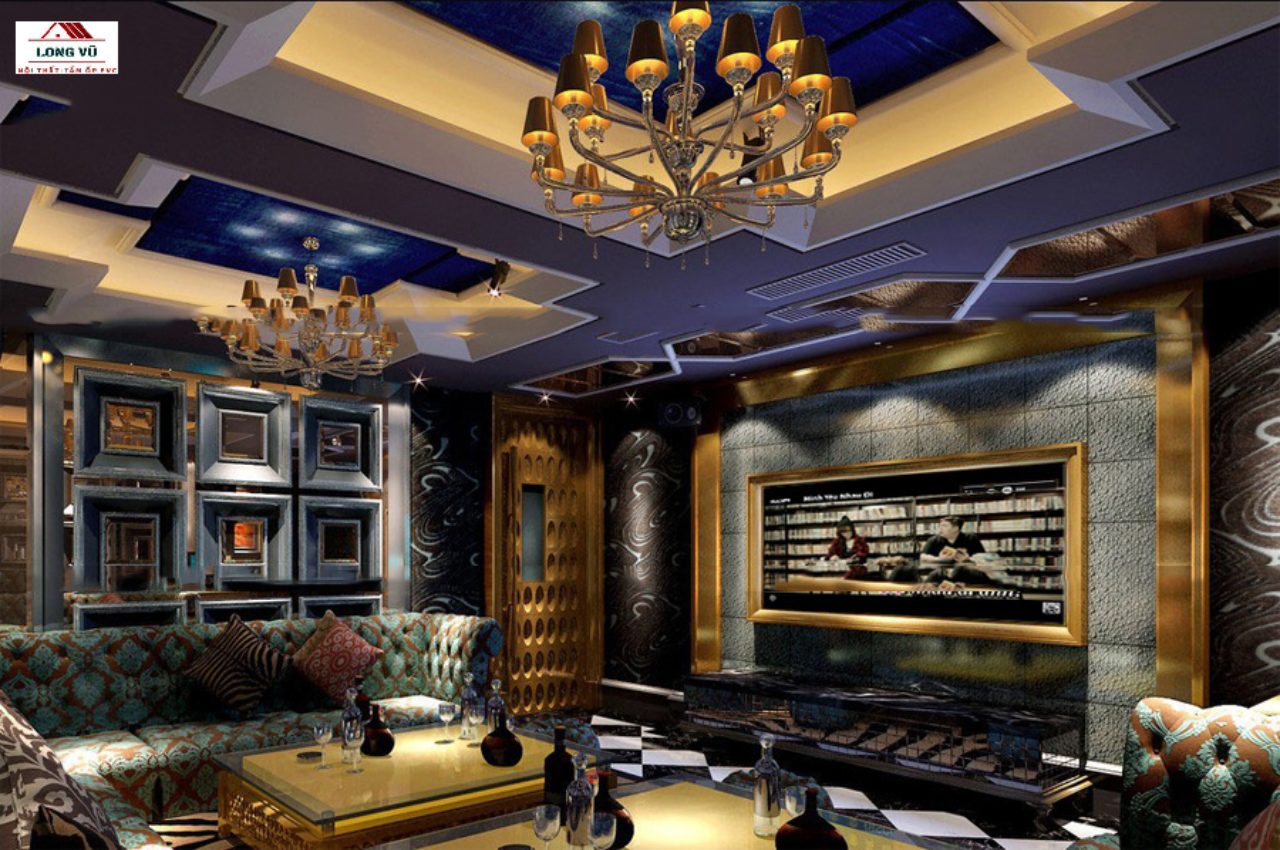 Thi công nội thất phong cách cổ điển tại Ứng Hòa Phòng karaoke mang phong cách cổ điển
