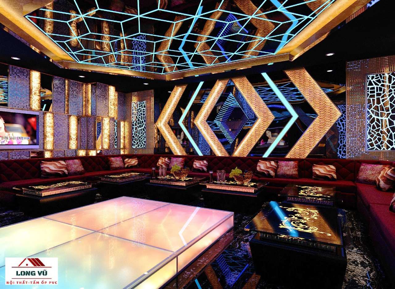 Phòng karaoke mang phong cách công nghệ đèn LED Phòng karaoke mang phong cách công nghệ đèn LED