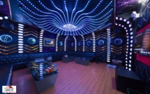 Phòng karaoke mang phong cách đèn LED