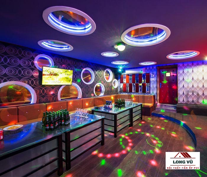 Mẫu thiết kế nội thất phòng karaoke công nghệ đèn led