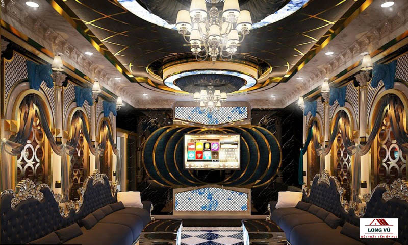 mẫu thiết kế phòng karaoke công nghệ đèn LED