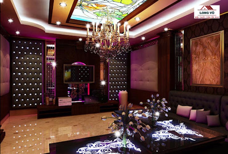 Mẫu thiết kế nội thất phòng karaoke phong cách gia đình