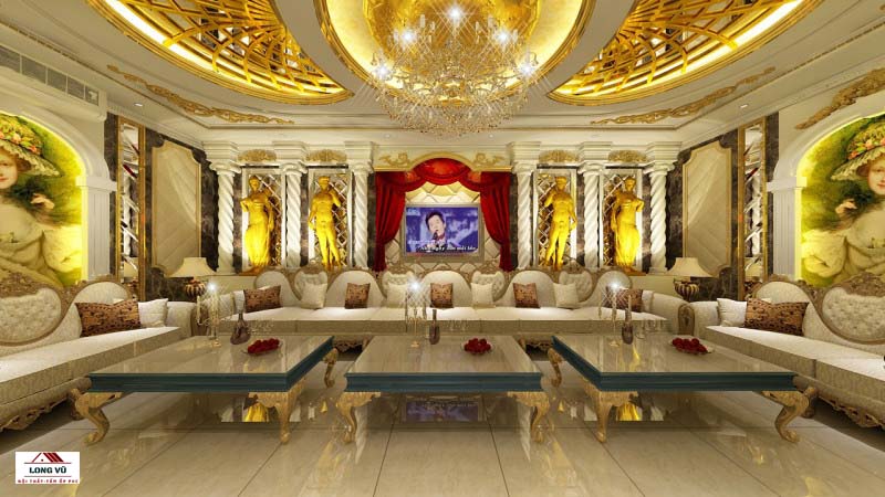 mẫu thiết kế phòng karaoke phong cách cổ điển
